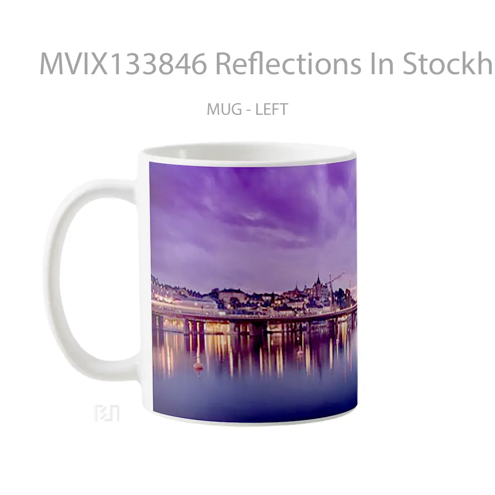 Mug Reflections In Stockholm Sweden Gelas Keramik Unik - All-side / Desain