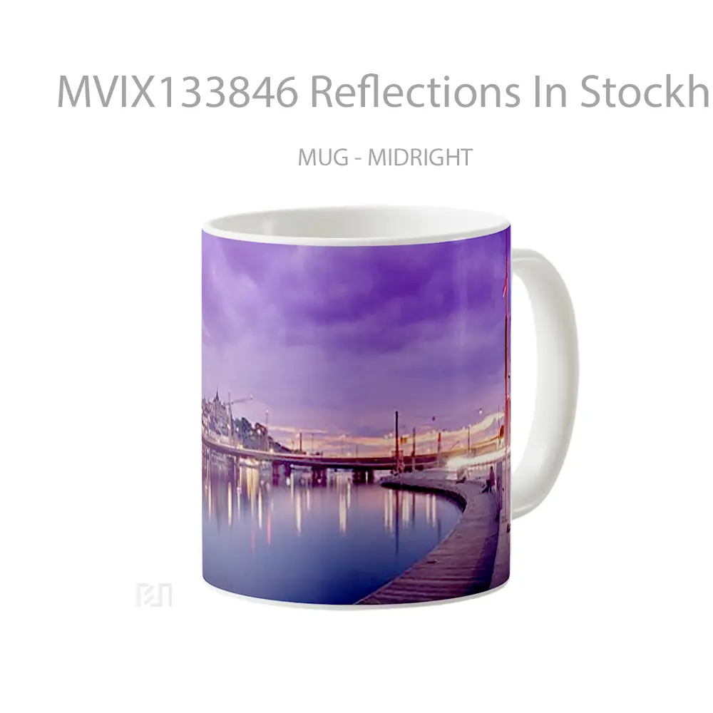 Mug Reflections In Stockholm Sweden Gelas Keramik Unik - All-side / Desain