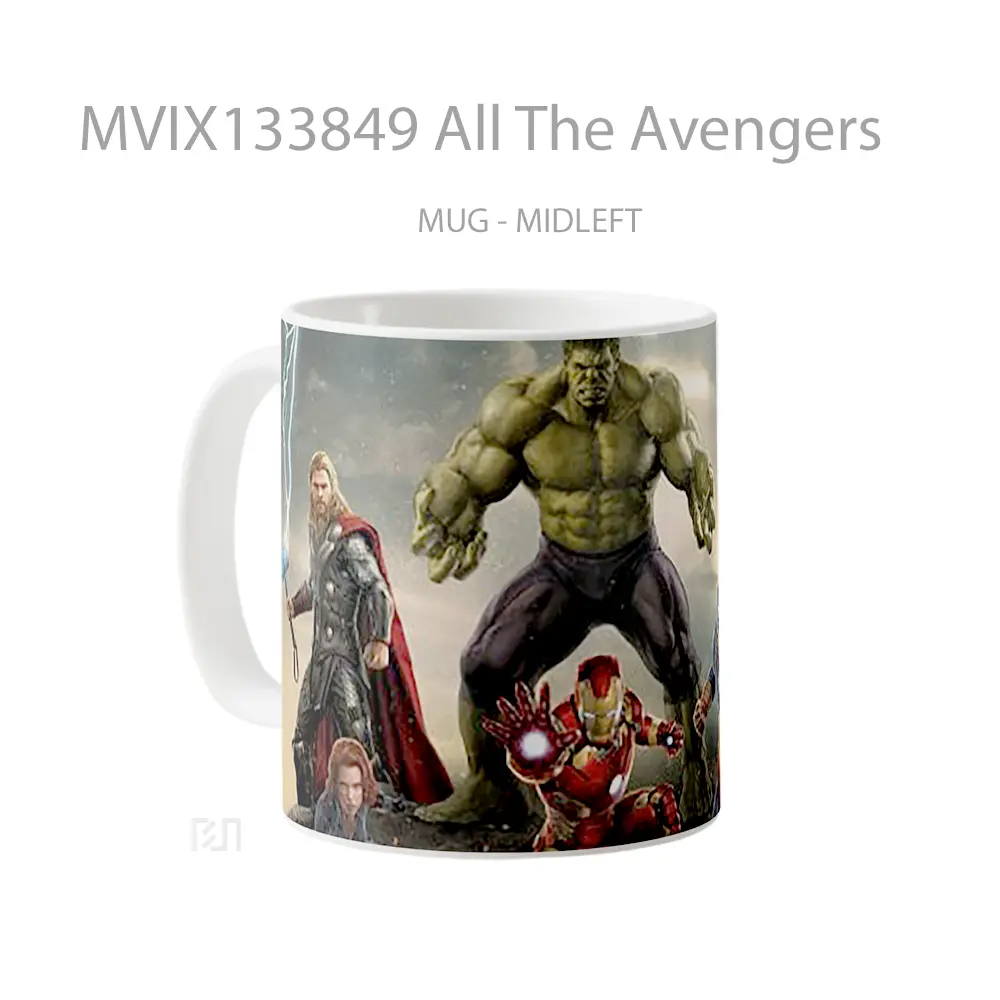 Mug All The Avengers Gelas Superhero - All-side / Desain