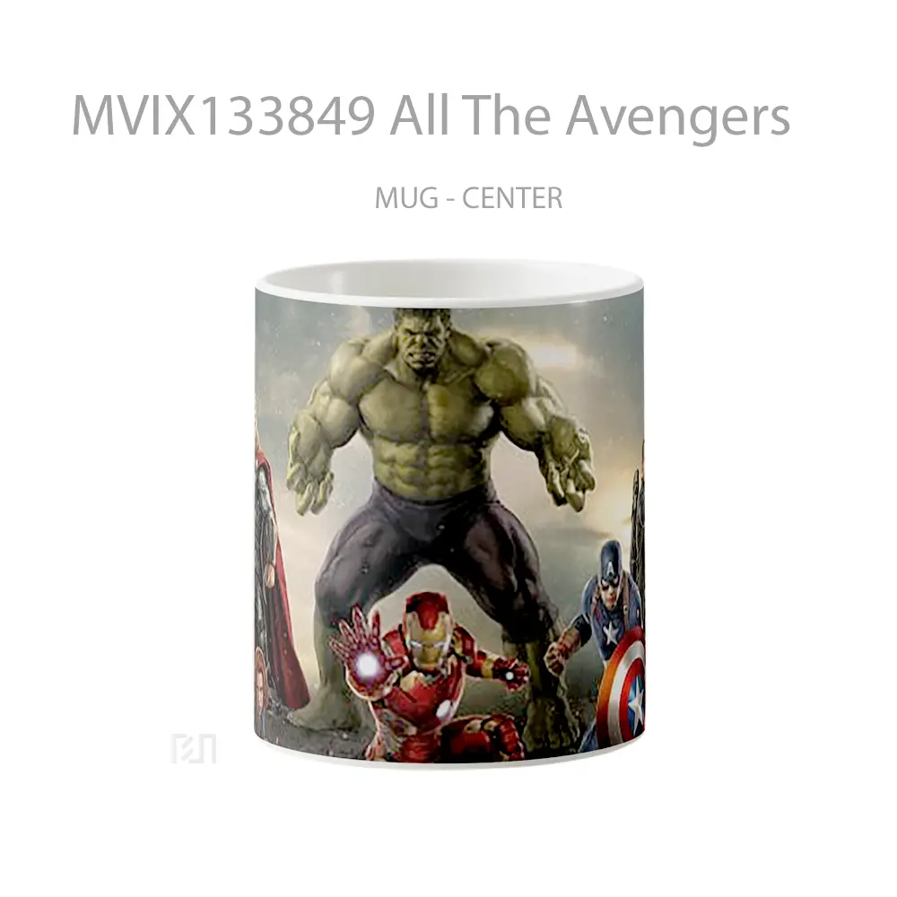 Mug Keramik Premium SNI - Mug All The Avengers Gelas Superhero
