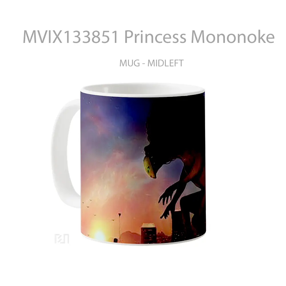 Mug Princess Mononoke Gelas Keramik Unik - All-side / Desain
