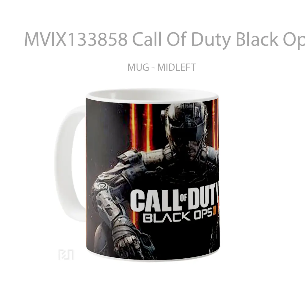 Mug Call Of Duty Black Ops Iii Cangkir Gamer - All-side / Desain