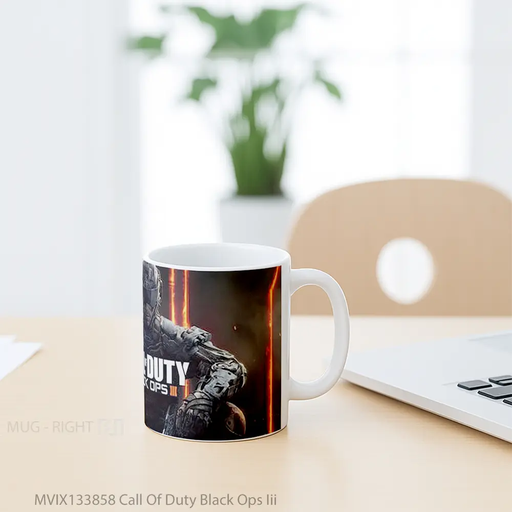 Mug Call Of Duty Black Ops Iii Cangkir Gamer - All-side / Desain