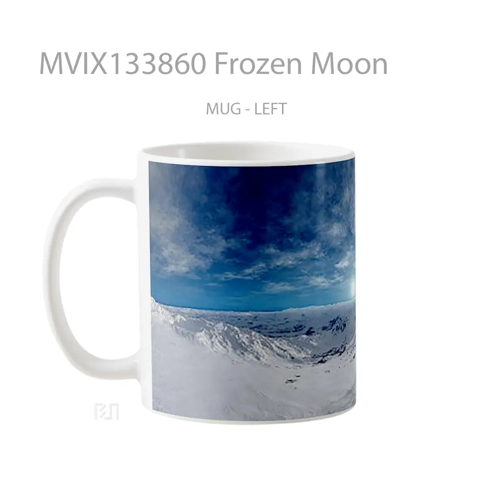 Mug Frozen Moon Gelas Astronomi - All-side / Desain