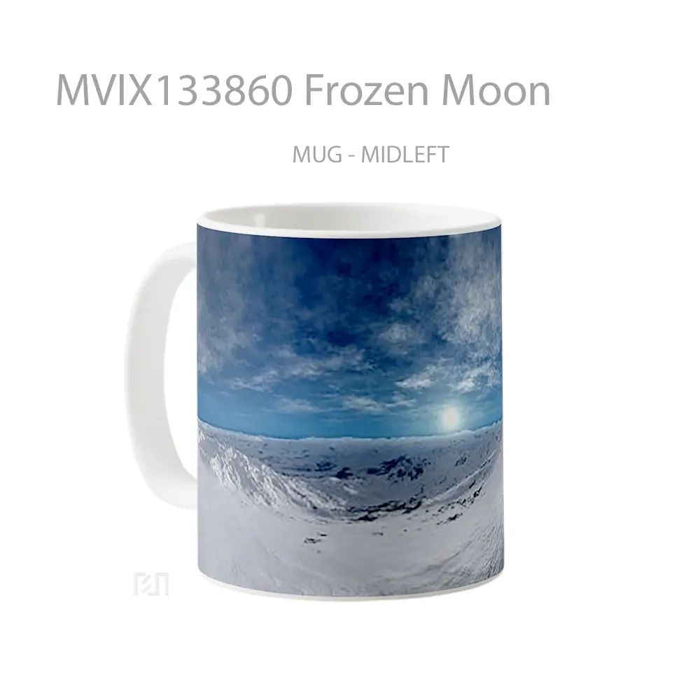 Mug Frozen Moon Gelas Astronomi - All-side / Desain