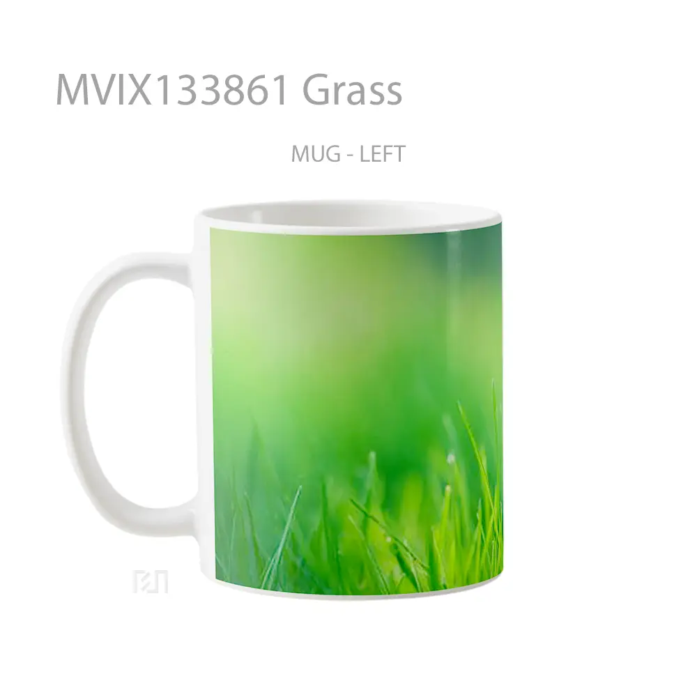 Mug Grass Gelas Keramik Unik - All-side / Desain