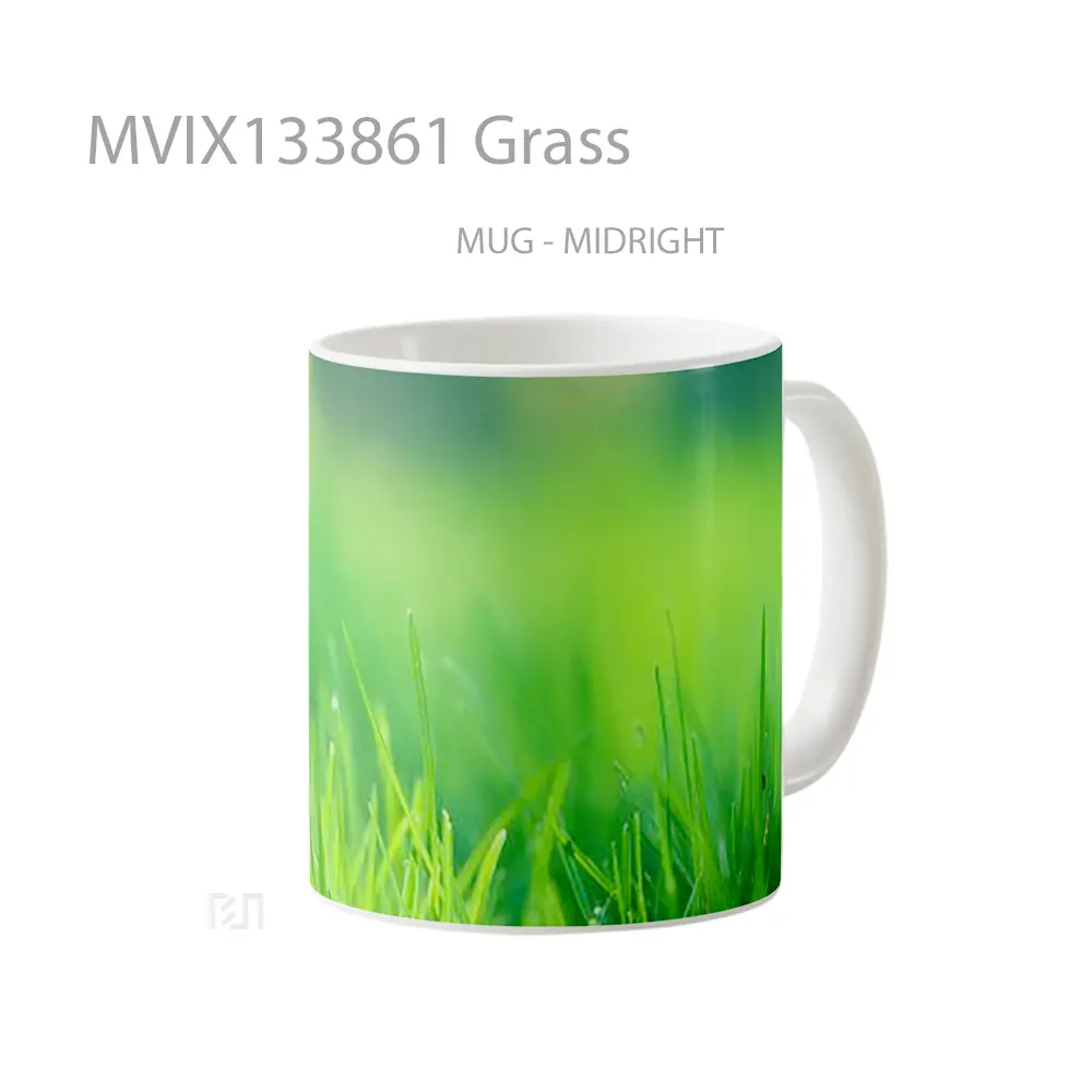 Mug Grass Gelas Keramik Unik - All-side / Desain