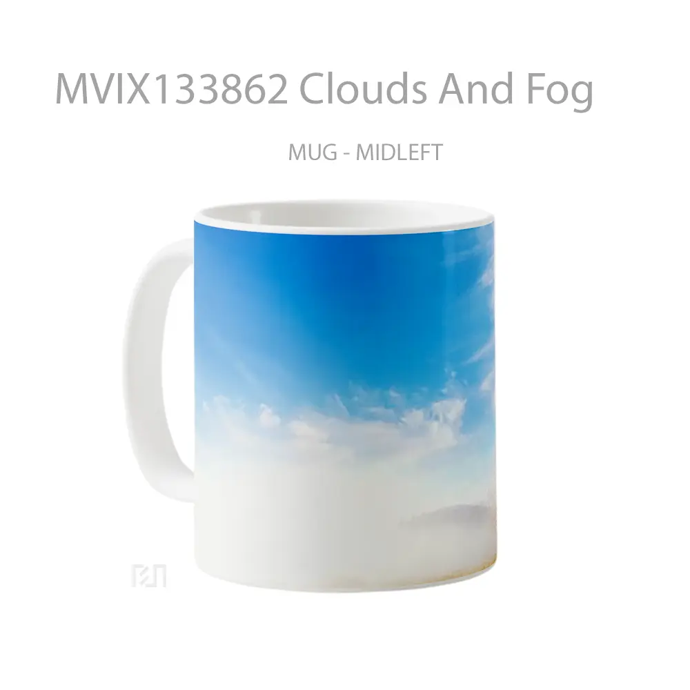 Mug Clouds And Fog Gelas Pemandangan Alam - All-side / Desain