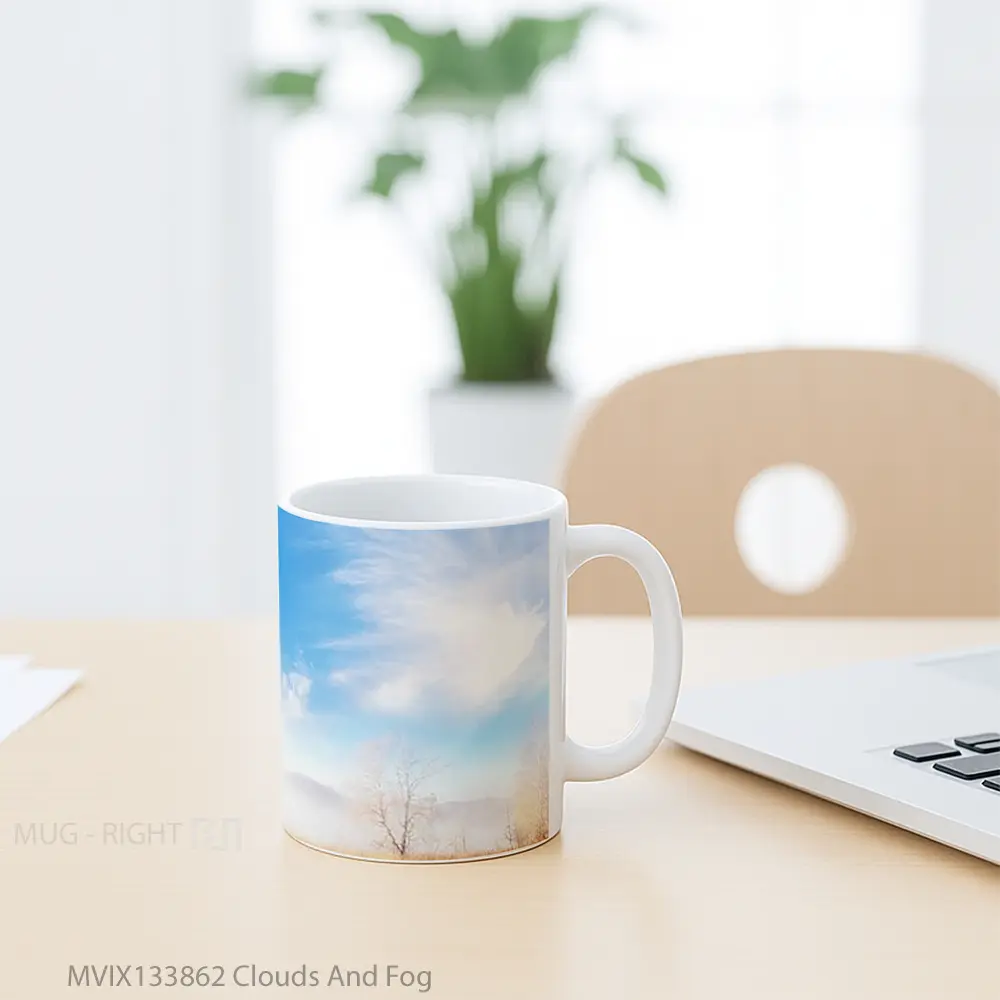 Mug Clouds And Fog Gelas Pemandangan Alam - All-side / Desain