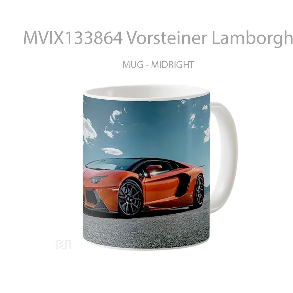 Mug Vorsteiner Lamborghini Aventador Zaragoza Cangkir Mobil - All-side / Desain