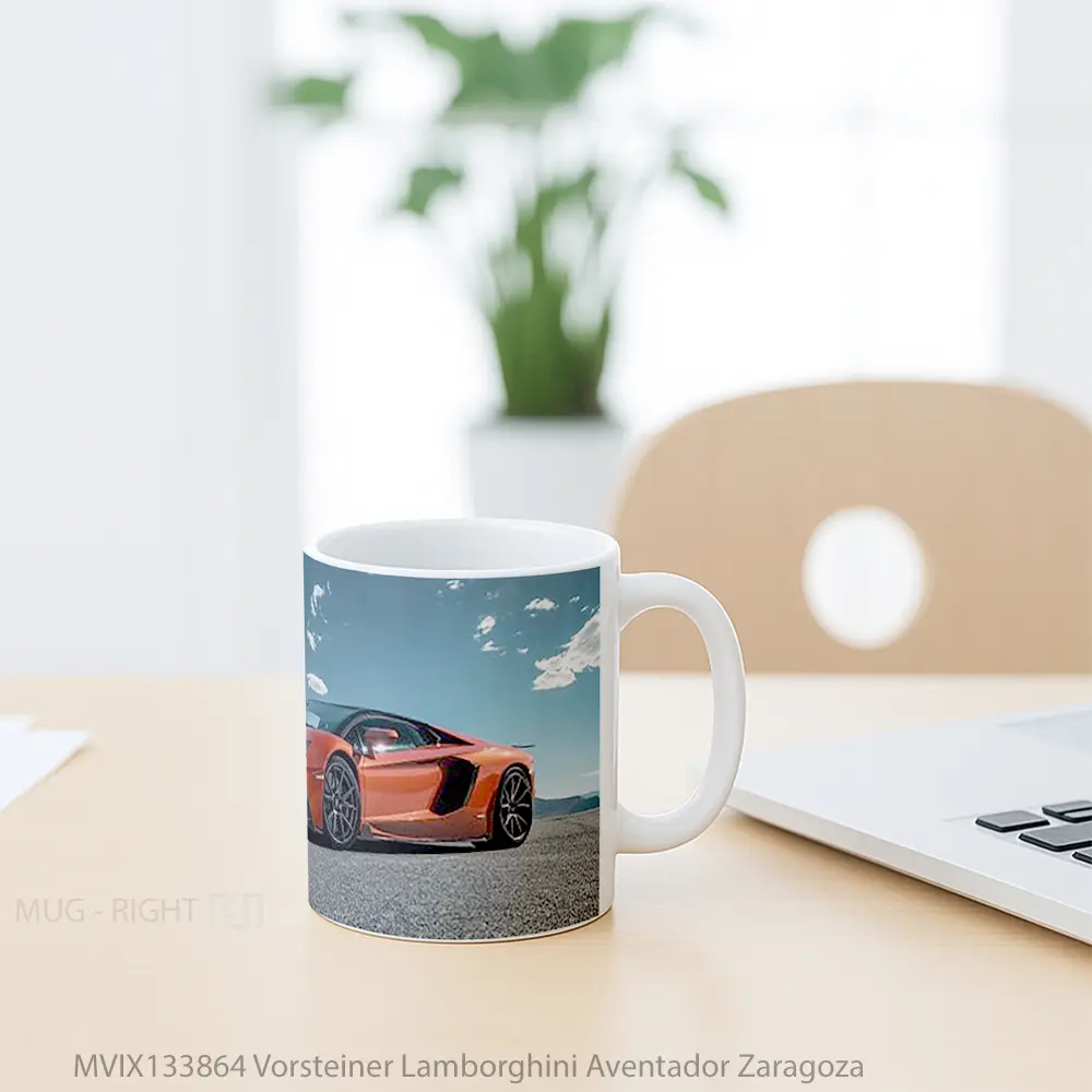 Mug Vorsteiner Lamborghini Aventador Zaragoza Cangkir Mobil - All-side / Desain