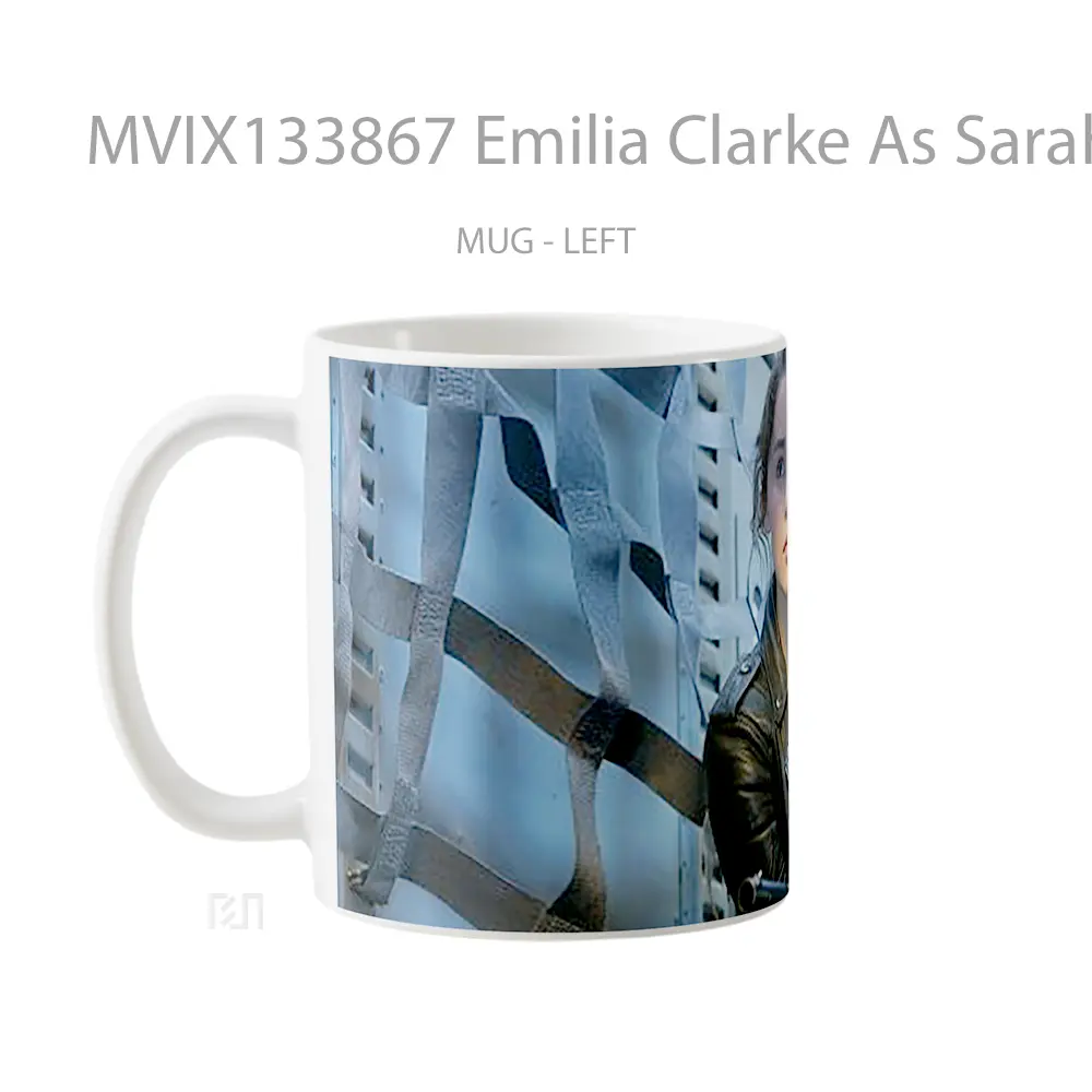 Mug Emilia Clarke As Sarah Connor Gelas Keramik Unik - All-side / Desain