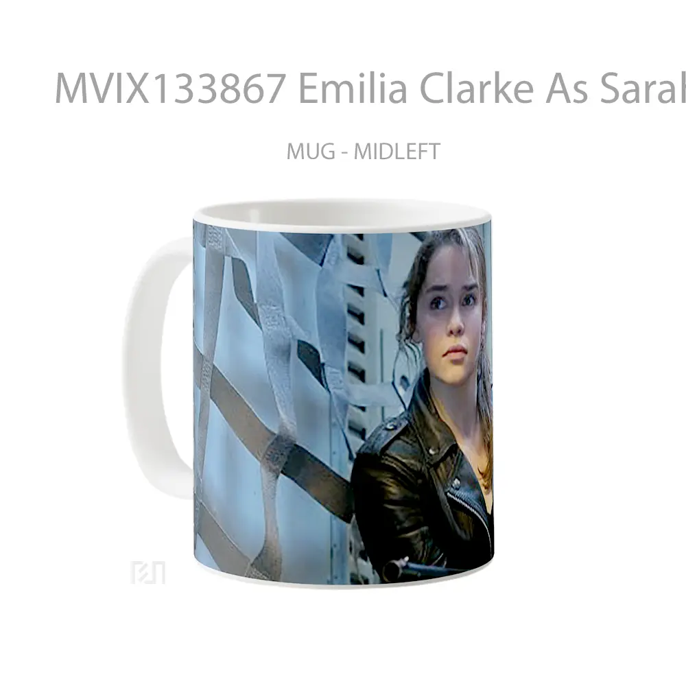 Mug Emilia Clarke As Sarah Connor Gelas Keramik Unik - All-side / Desain