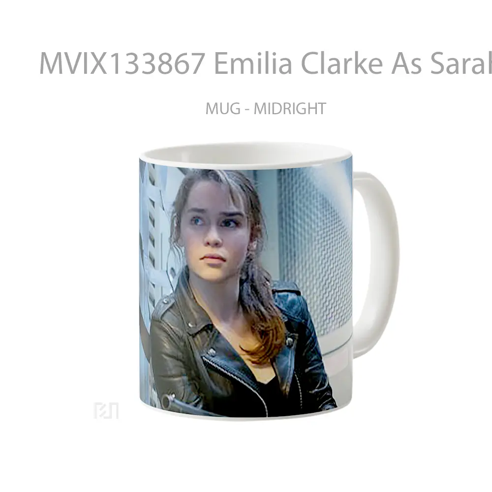 Mug Emilia Clarke As Sarah Connor Gelas Keramik Unik - All-side / Desain