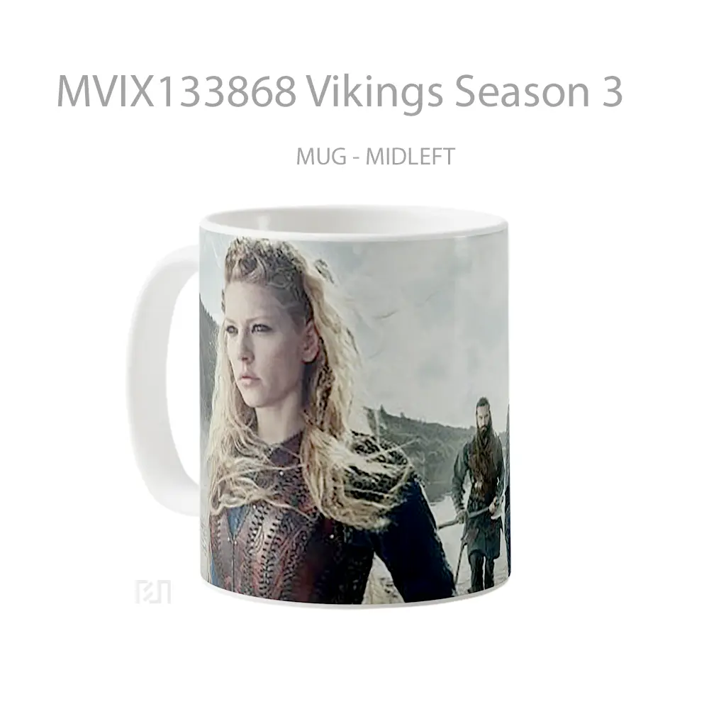 Mug Vikings Season 3 Gelas Keramik Unik - All-side / Desain