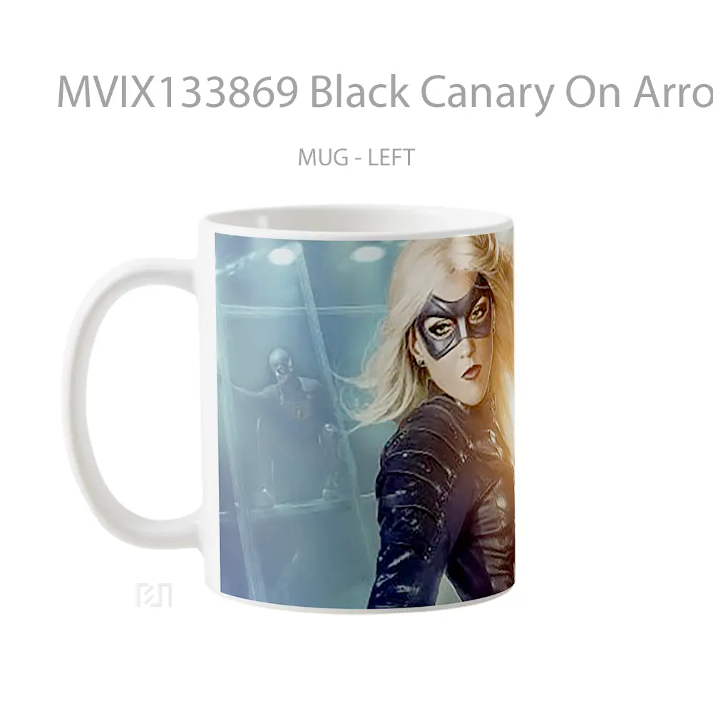 Mug Black Canary On Arrow Gelas Keramik Unik - All-side / Desain