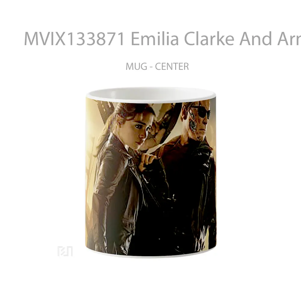 Mug Emilia Clarke And Arnold Schwarzenegger Gelas Keramik Unik