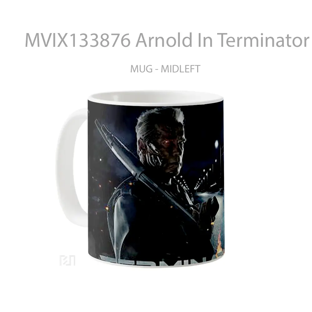 Mug Arnold In Terminator Gelas Film - All-side / Desain