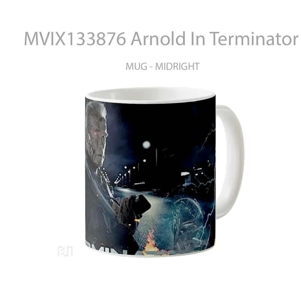 Mug Arnold In Terminator Gelas Film - All-side / Desain