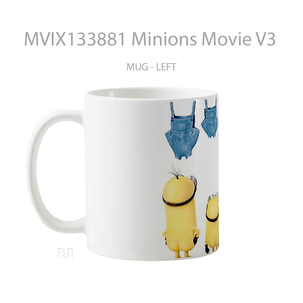 Mug Minions Movie V3 Gelas Kartun - All-side / Desain