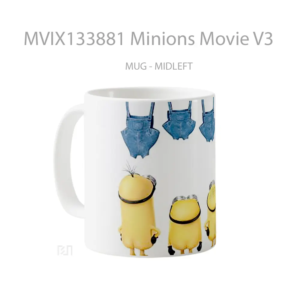 Mug Minions Movie V3 Gelas Kartun - All-side / Desain