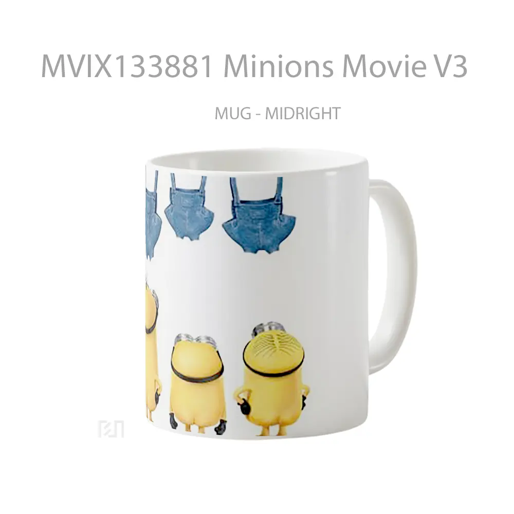 Mug Minions Movie V3 Gelas Kartun - All-side / Desain
