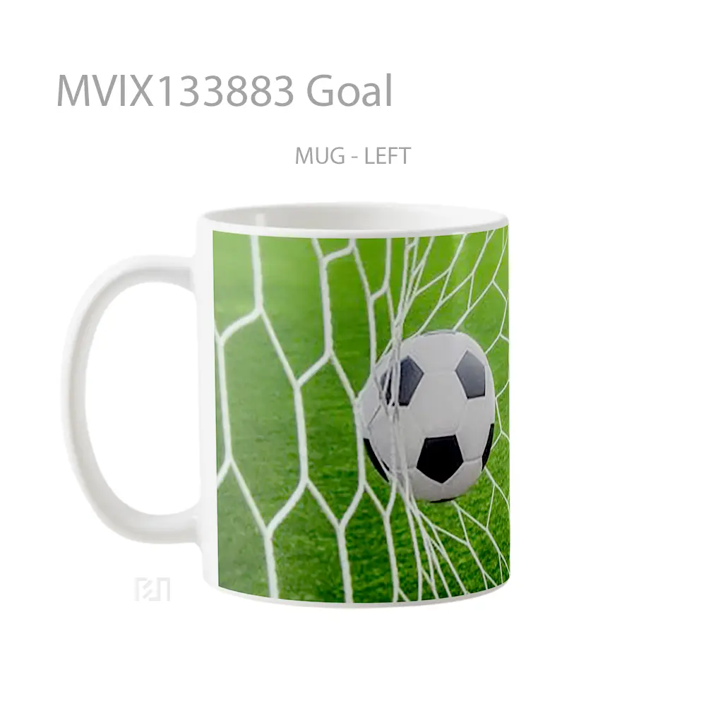 Mug Goal Gelas Keramik Unik - All-side / Desain