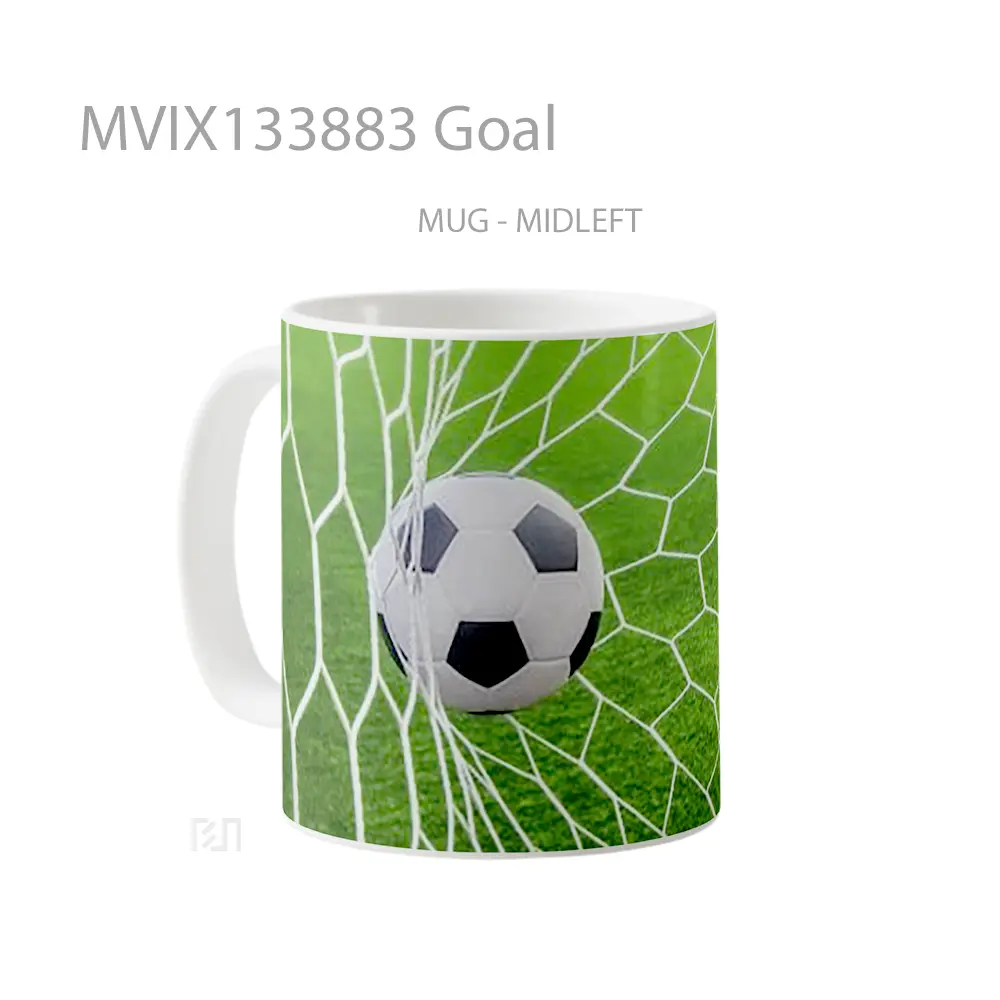 Mug Goal Gelas Keramik Unik - All-side / Desain