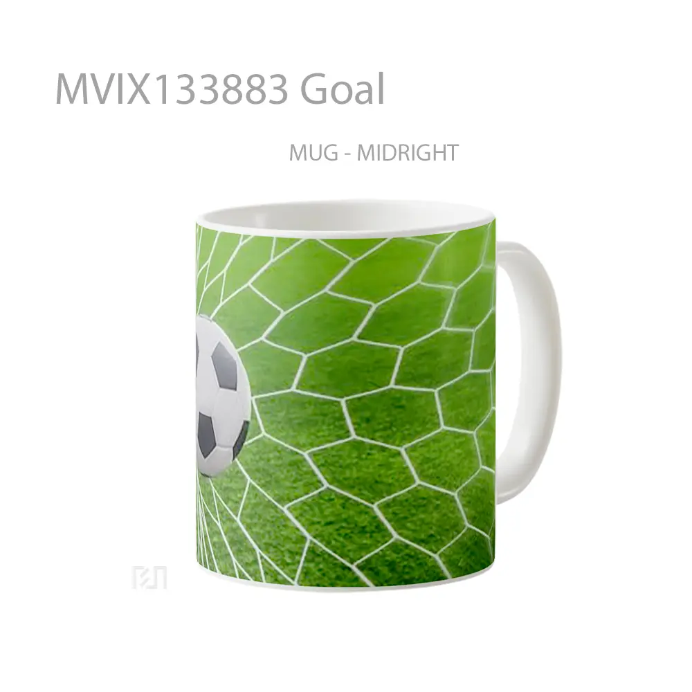 Mug Goal Gelas Keramik Unik - All-side / Desain