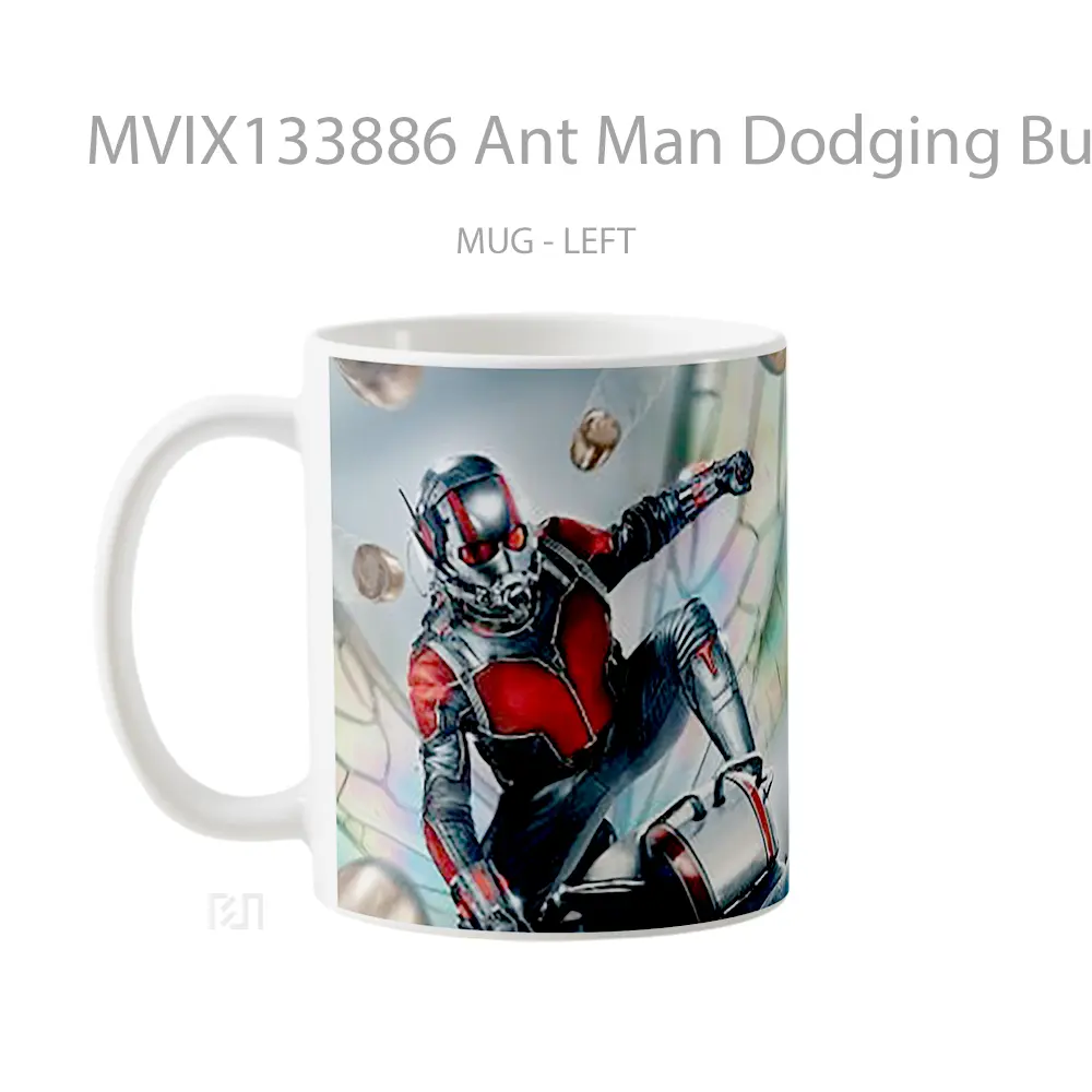Mug Ant Man Dodging Bullets Gelas Superhero - All-side / Desain