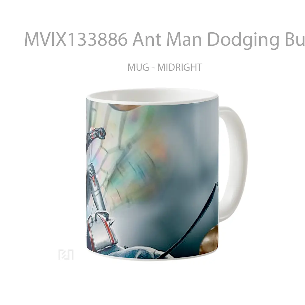 Mug Ant Man Dodging Bullets Gelas Superhero - All-side / Desain