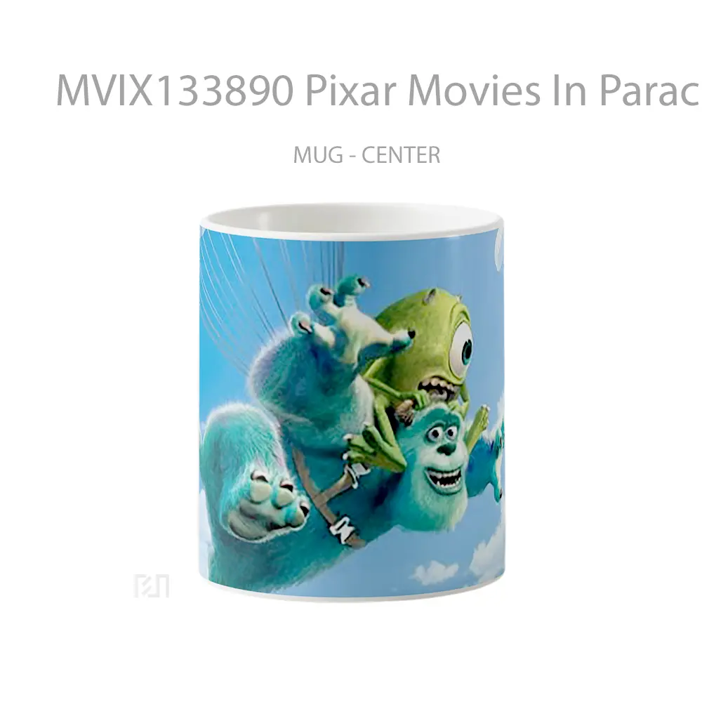 Mug Pixar Movies In Parachutes Gelas Film