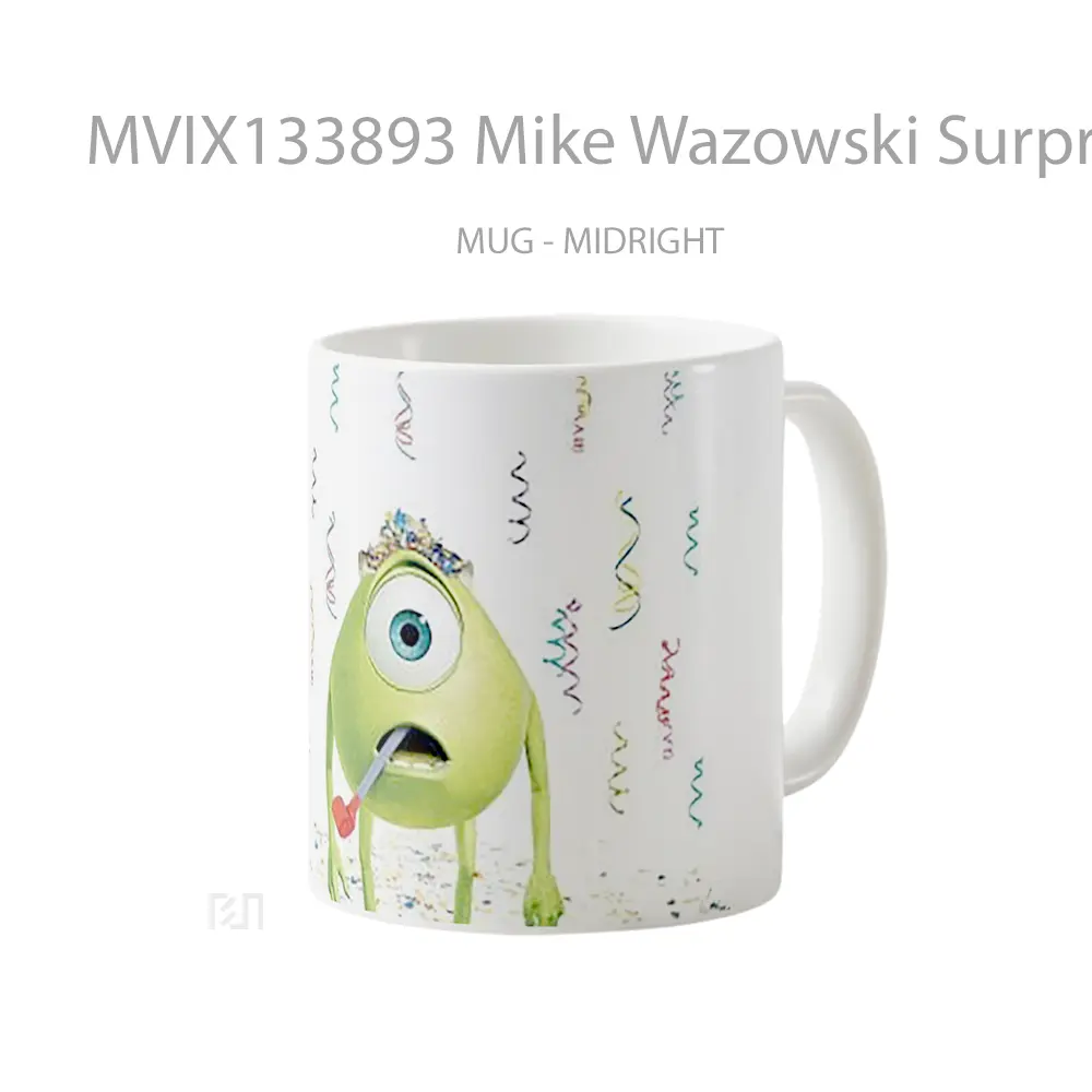 Mug Mike Wazowski Surprised Gelas Keramik Unik - All-side / Desain