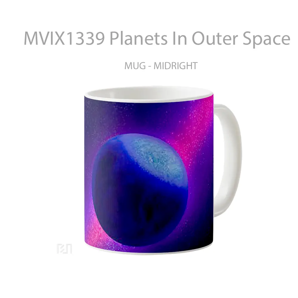 Mug Planets In Outer Space Gelas Astronomi - All-side / Desain