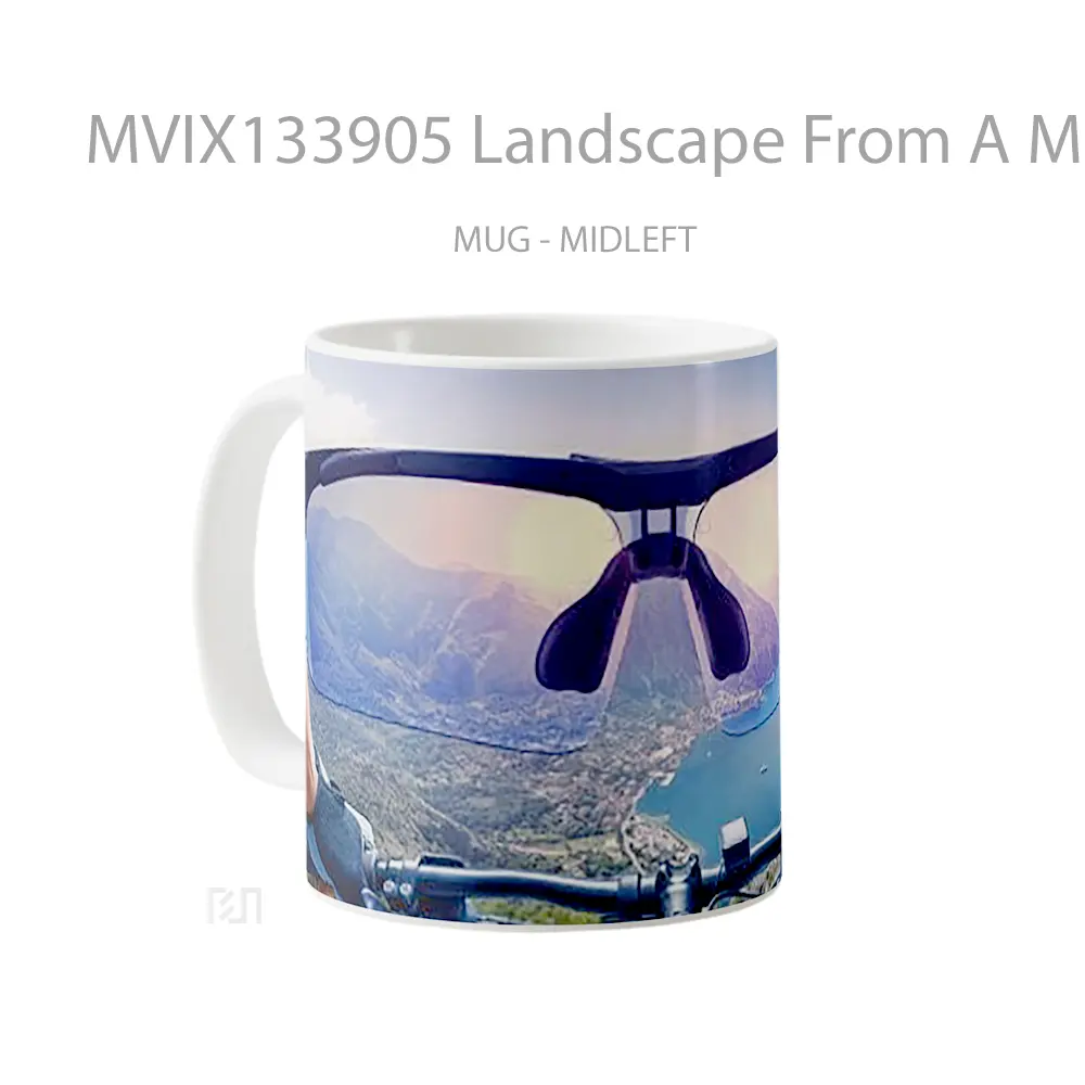 Mug Landscape From A Mountain Gelas Pemandangan Alam - All-side / Desain