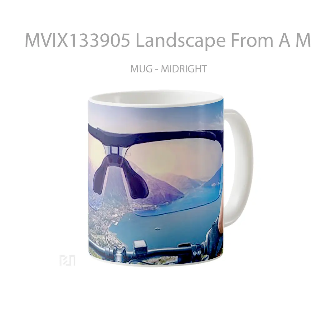 Mug Landscape From A Mountain Gelas Pemandangan Alam - All-side / Desain