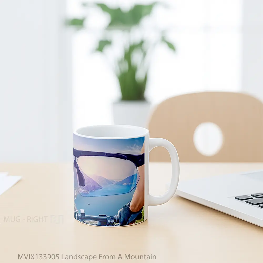 Mug Landscape From A Mountain Gelas Pemandangan Alam - All-side / Desain