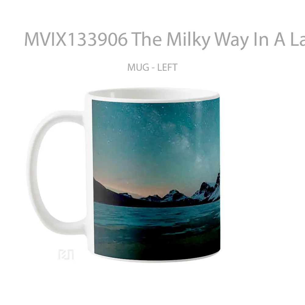 Mug The Milky Way In A Lake Gelas Pemandangan Alam - All-side / Desain
