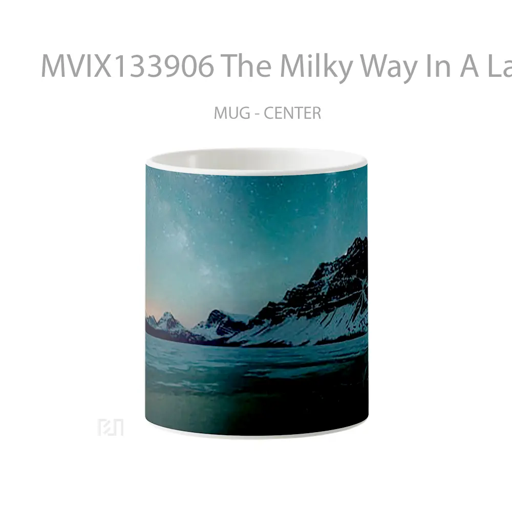 Mug The Milky Way In A Lake Gelas Pemandangan Alam