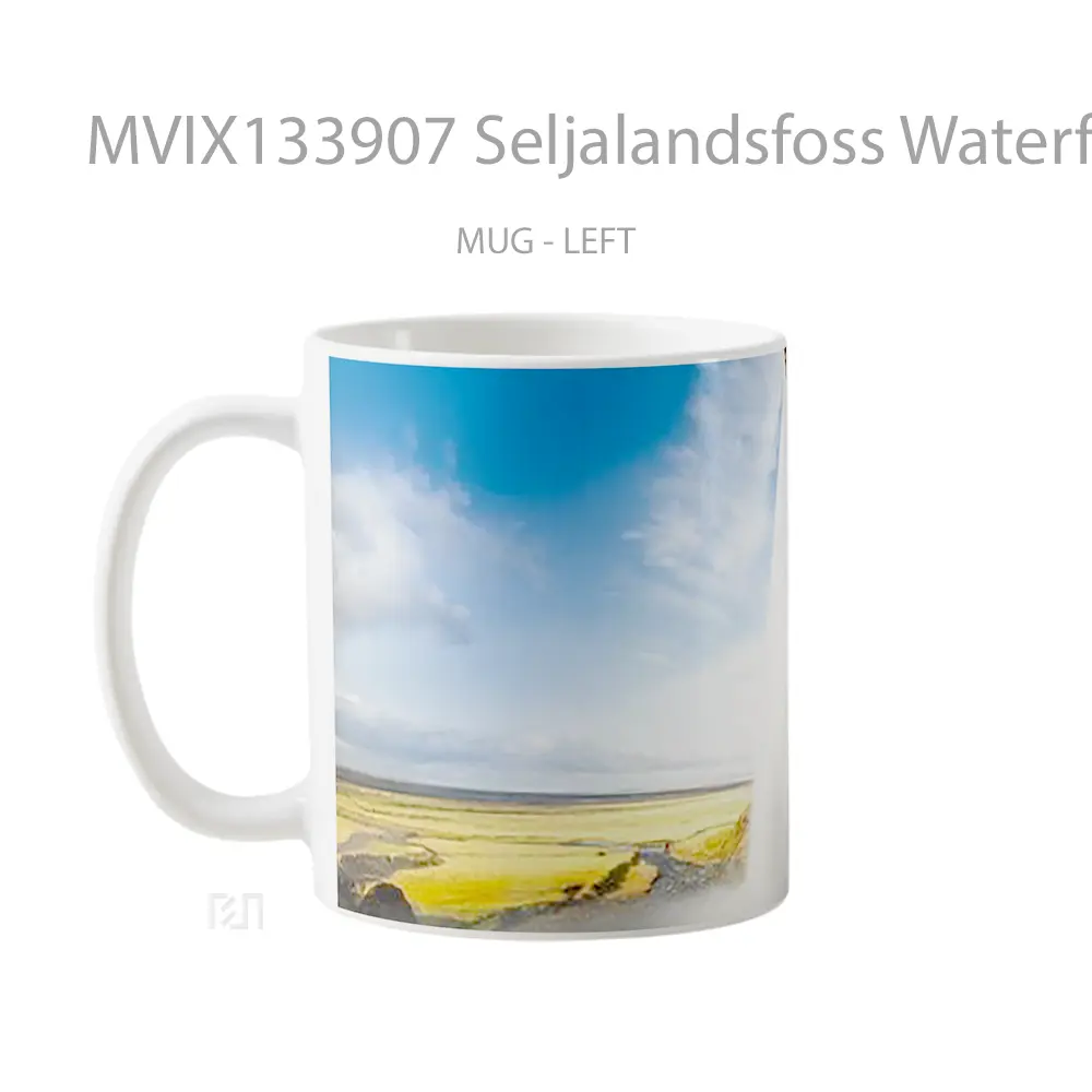 Mug Seljalandsfoss Waterfall Gelas Pemandangan Alam - All-side / Desain