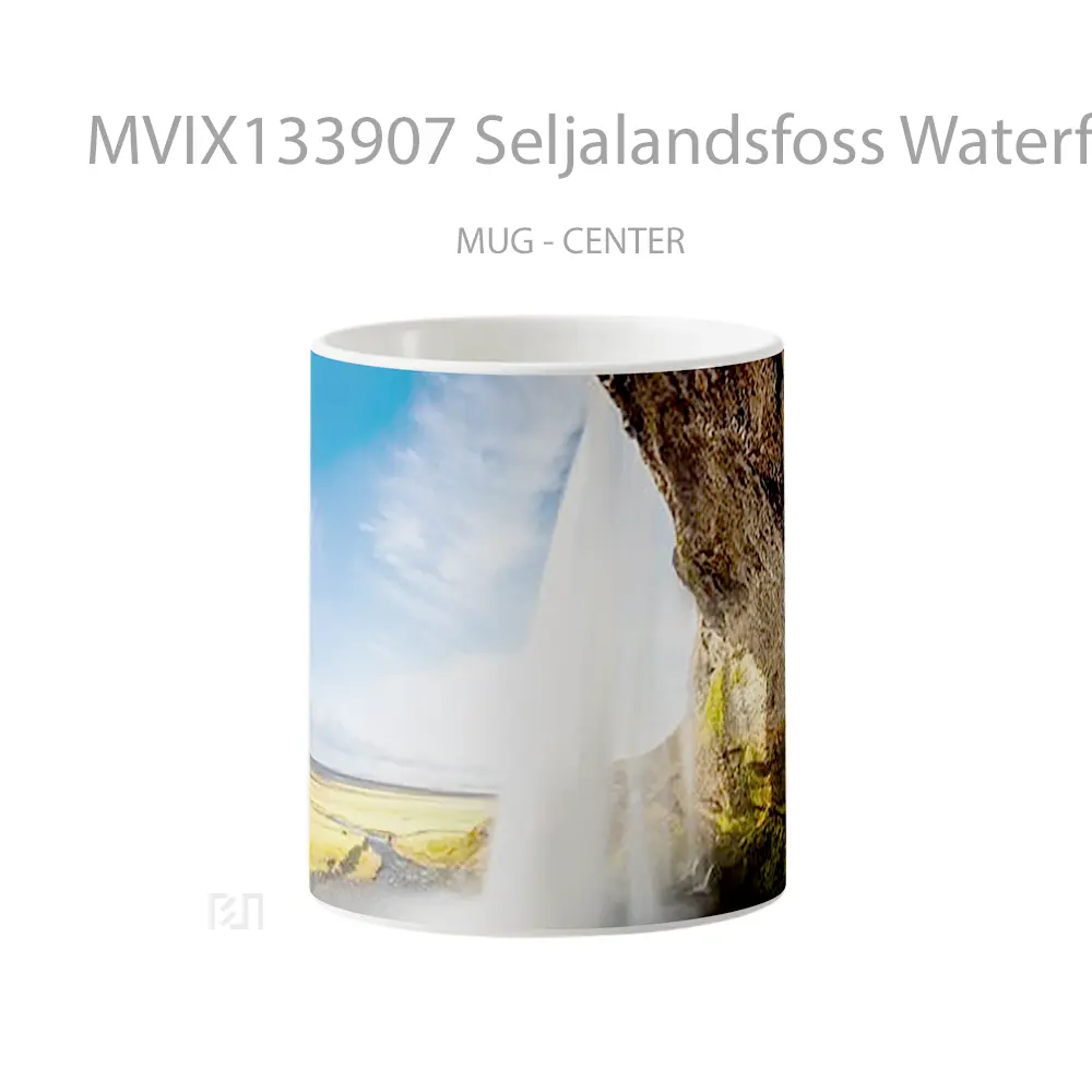 Mug Seljalandsfoss Waterfall Gelas Pemandangan Alam