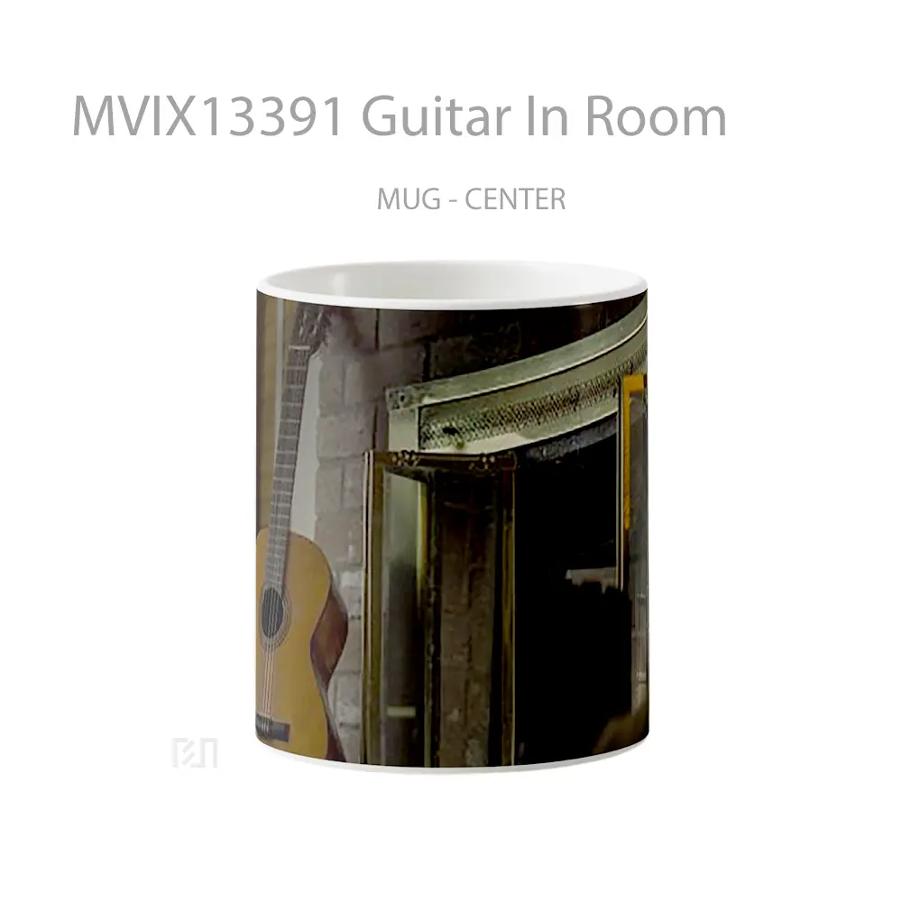 Mug Guitar In Room Gelas Keramik Unik