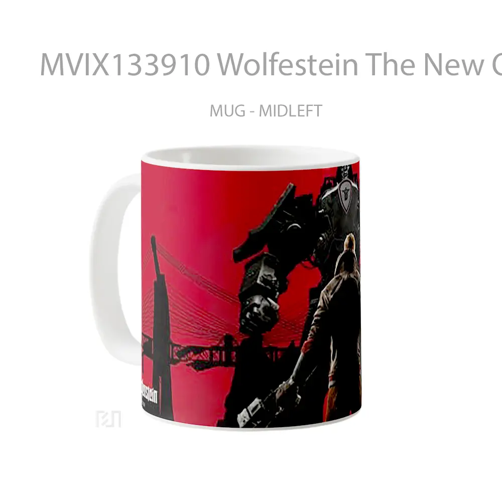 Mug Wolfestein The New Order Gelas Keramik Unik - All-side / Desain