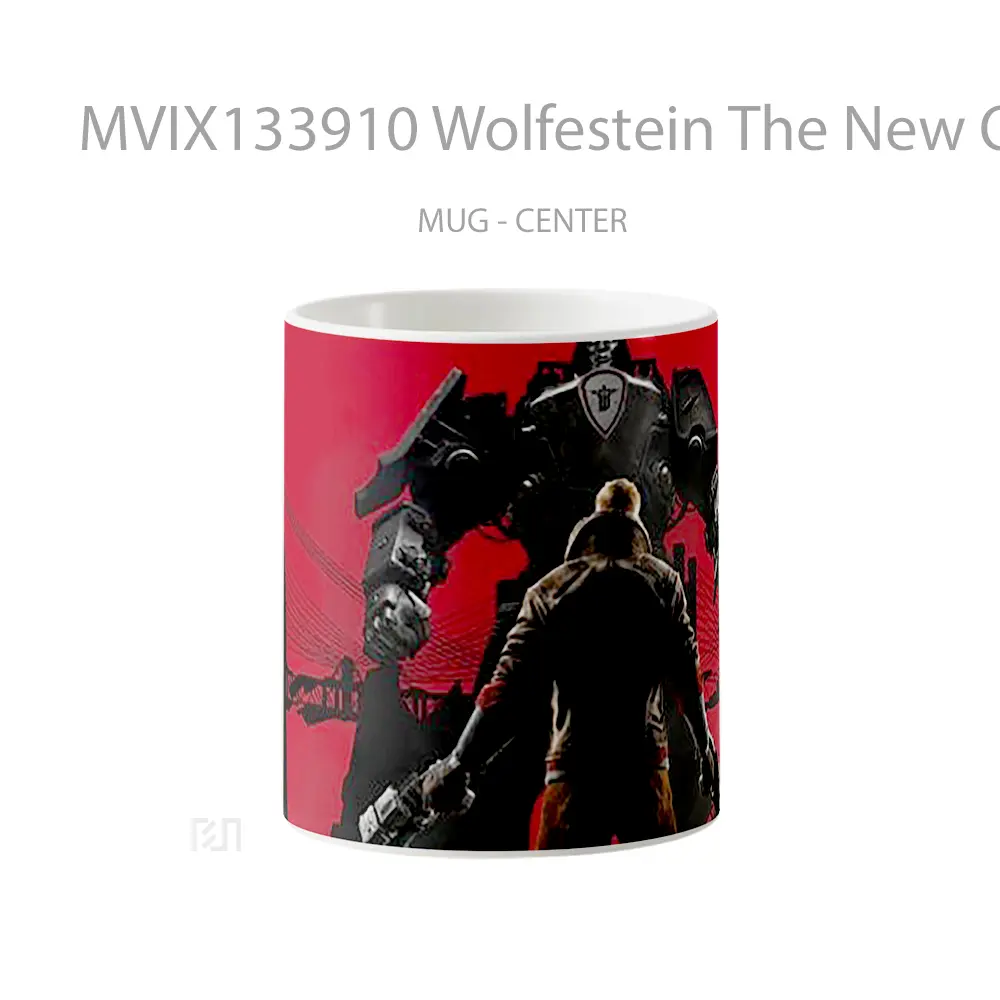 Mug Wolfestein The New Order Gelas Keramik Unik