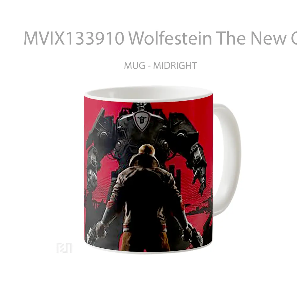 Mug Wolfestein The New Order Gelas Keramik Unik - All-side / Desain