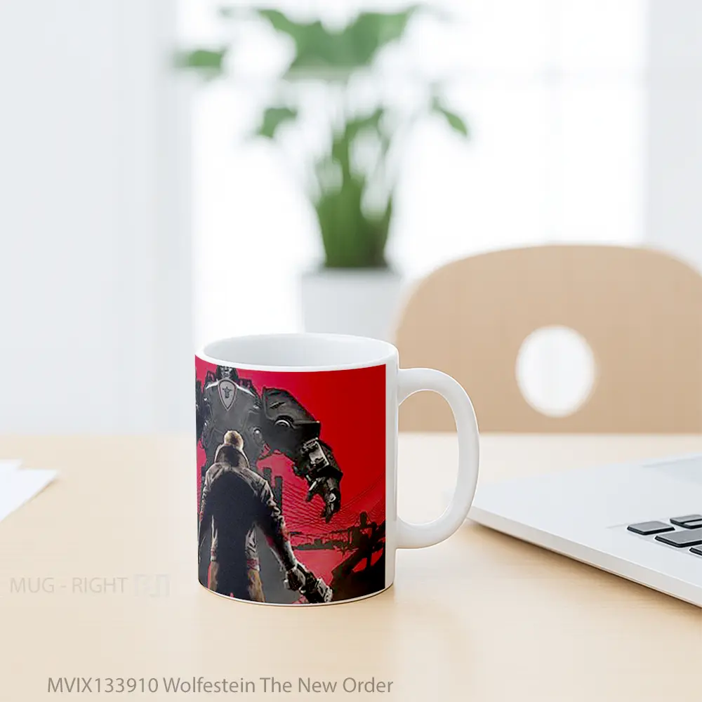 Mug Wolfestein The New Order Gelas Keramik Unik - All-side / Desain