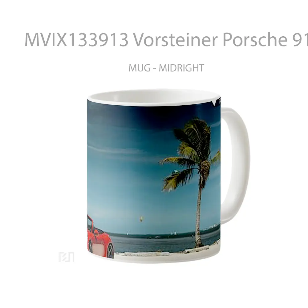 Mug Vorsteiner Porsche 911 Carrera 4S Vff 104 Cangkir Mobil - All-side / Desain