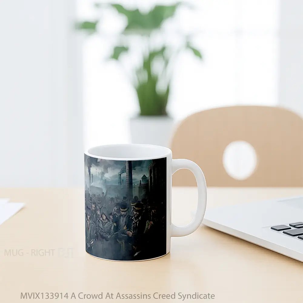 Mug A Crowd At Assassins Creed Syndicate Cangkir Gamer - All-side / Desain
