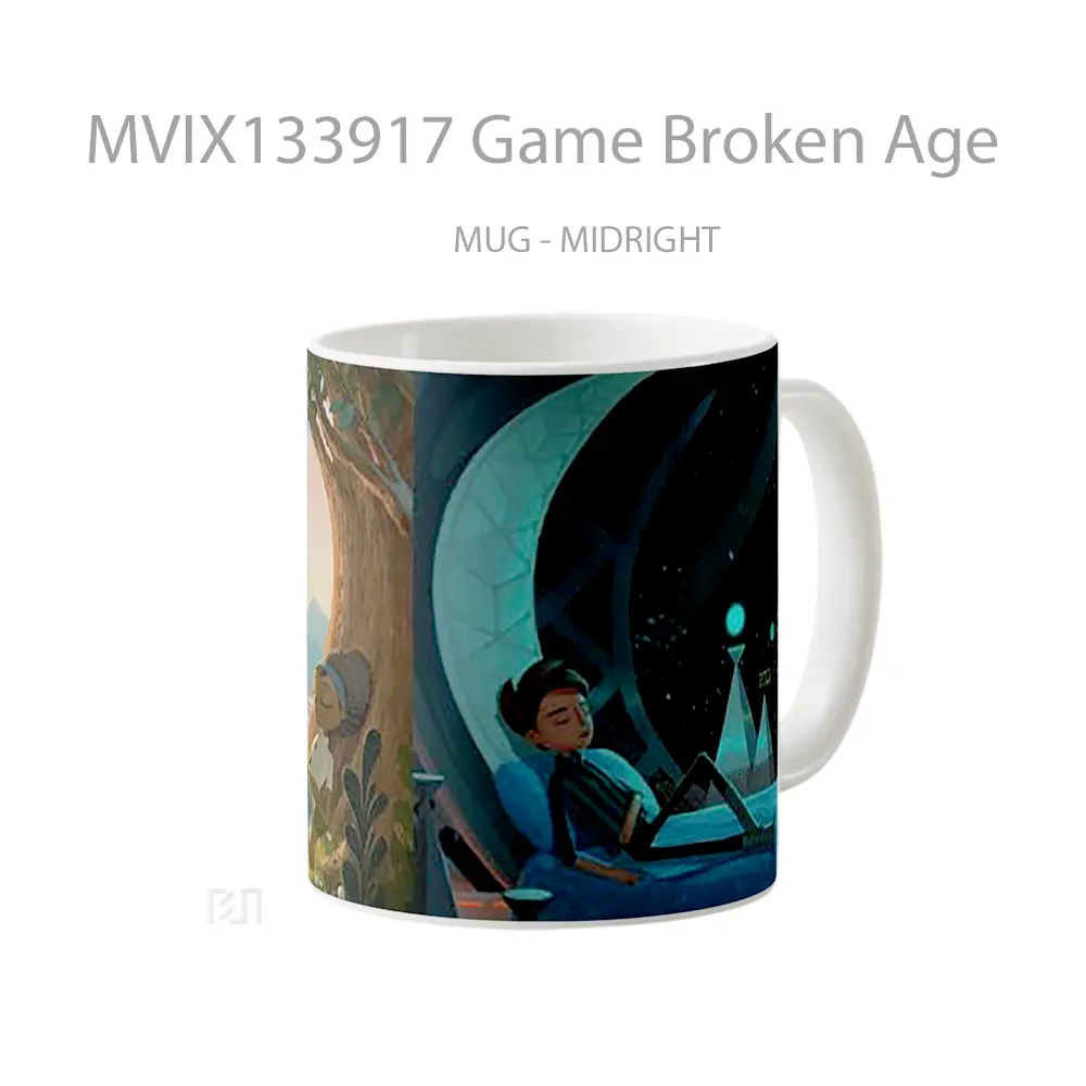 Mug Game Broken Age Cangkir Gamer - All-side / Desain