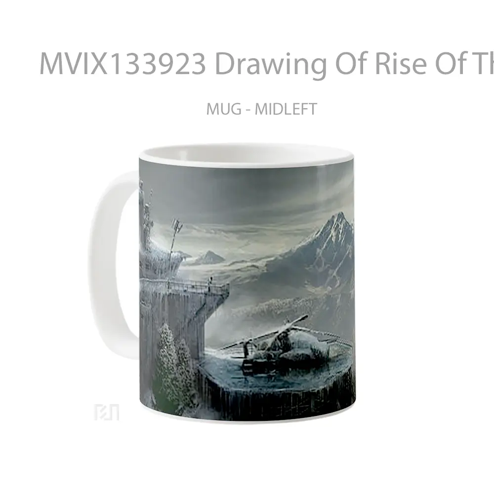 Mug Drawing Of Rise Of The Tomb Raider Gelas Keramik Unik - All-side / Desain